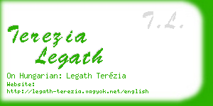 terezia legath business card